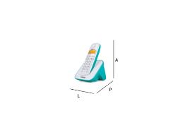 TELEFONE SEM FIO TS 3110 BRANCO E AZUL CLARO-INTELBRAS