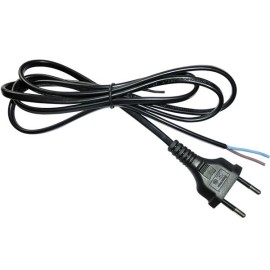 Cabo de Energia c/ Plug Tomada 2 Pinos 1,5m x 0,75mm