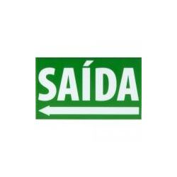 Placa De Sinalizacao New Slim Br-vd Sa�da Seta Esq