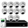 Kit Orion HD 720p 10 Câmeras GS0021 + DVR Giga Security + HD 1TB Skygawk + Acessórios
