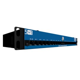 Rack Power Balun HD 8000 16 Ch De At� 5Mp Onix Security Leva Sinal de Video e Alimenta��o Atrav�s �nico Cabo e Fonte Inclusa, Horizontal 19 Padr�o U