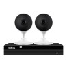 Kit 2 Câmeras com Inteligência Artificial Full HD iM3 Intelbras Branca + 1 NVR Stand Alone 04 Canais 6MP NVD 1304 Intelbras