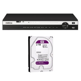 DVR Intelbras MHDX 5216 com HD 2TB, 16 Canais 4K 8MP + App de Monitoramento Gr�tis e Intelig�ncia de V�deo