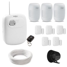Kit Alarme Intelbras Para Sua Casa Ou Com�rcio Completo 8 Sensores e Central c/ Discadora Telef�nica 28366