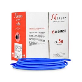 Cabo de Rede CAT 5e Lan CMX U/UTP Azul Nexans - Metro