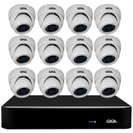 Kit Orion HD 720p 12 C�meras GS0021 + DVR Giga Security + Acess�rios