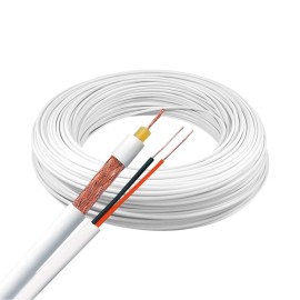 Cabo Coaxial 80% FLEX 4MM + 2X26 AWG Malha Bipolar 300 Metros Frapa