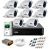 Kit 8 Câmeras GS0022 HD 720p Giga Security + DVR com HD 1TB Seagate + Acessórios