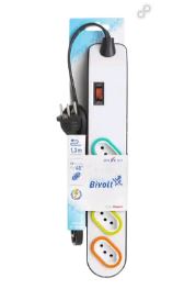 FILTRO DE LINHA BIVOLT 2P+T 4T 10A 1,3M PRETO - DANEVA