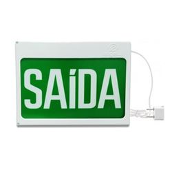 Placa De Sinalizacao New Slim Br-vd Sa�da Sem Seta