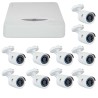 Kit JFL 10 Câmeras HD 720p CHD 1130P + DVR DHD-2116N 1080N + Acessórios
