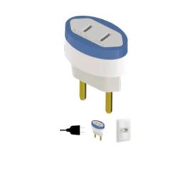 PINO ADAPTADOR 2P 10A/250V BR (BLISTER) - DANEVA