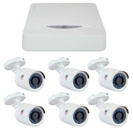 Kit JFL 6 C�meras HD 720p CHD 1130P + DVR DHD-2108N 1080N + Acess�rios