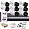 Kit Intelbras 8 Câmeras Full HD 1080p VHL 1220 B + DVR 3108 Intelbras com HD 1TB + Acessórios