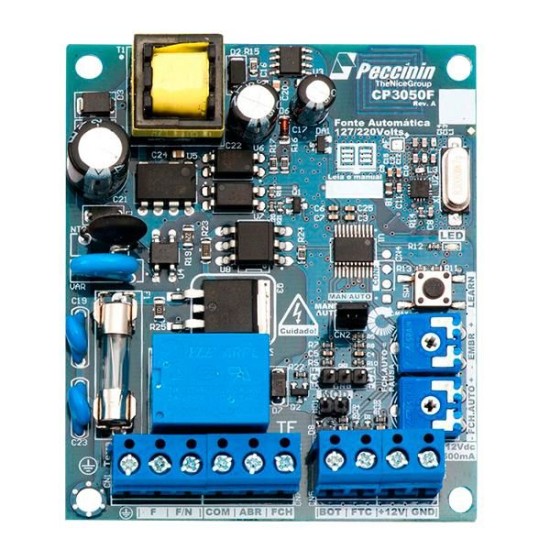 Placa de Comando Central Eletrônica Para Motores Peccinin CP 3050F