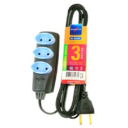 Extens�o No Shock Pp 2x0,75mm� 5m Grafite