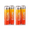 Pilha Palito Elgin AAA de Zinco Comum - 4 Unidades