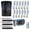 Kit Porteiro Eletrônico Coletivo 12 Pontos Intelbras Collective 12 - Central de Interfone Coletivo + Interfone Interno + Cartão de Proximidade + Fechadura Elétrica + Botão de Saída