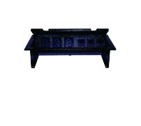 CAIXA DE MESA C/3 TOMADAS PADR�O NBR / 3 COLARES RJ-45 - SOLLAN