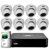 Kit HD 720p 08 Câmeras GS0021 + DVR Giga Security + HD 1TB Skygawk + Acessórios