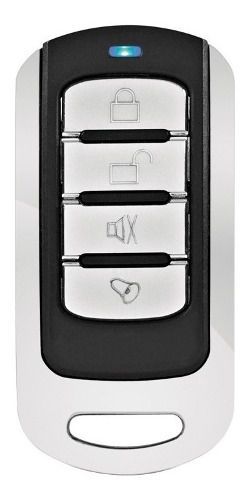 3PC CONTROLE REMOTO ALARME PORTÃO 4 BOTOES CROMADO PPA GAREN