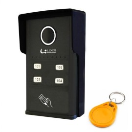 Porteiro Coletivo Smart RFID Interfone 4 Pontos Com Controlador de Acesso Lider  29361