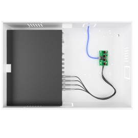 Rack Power Balun HD 4000 de 4 Canais De At� 5Mp Onix Security, Leva Sinal de V�deo e Alimenta��o Atrav�s �nico Cabo e Fonte Inclusa, Organizador Vertical