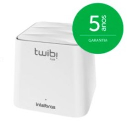 ROTEADOR WIRELESS INTELBRS MESH TWIBI FAST COBERTURA DE AT� 100m� DUAL BAND PORTA FAST4750070 