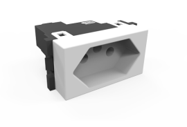  M�DULO DE TOMADA PARA ENERGIA (2P+T) 20A BRANCO � SOHOPLUS