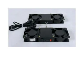 KIT VENTILA��O 4 VENTILADORES P/ RACK PISO - PRETO   SP