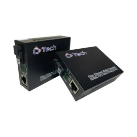 CONVERSOR DE MIDIA FAST ETHERNET 10/100M SM  1FO 20KM (PAR A-B) - OTECH 24123+24124   SP