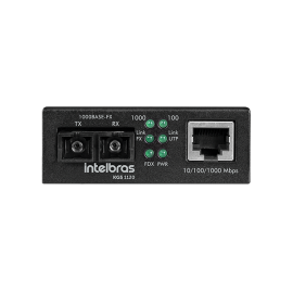 Conversor de m�dia Gigabit Ethernet monomodo 20 km KGS 1120 INTELBRAS   SP