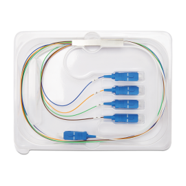 Splitter �ptico 1x4 com conector SC/UPC Balanceado XFS 141 INTELBRAS   SP