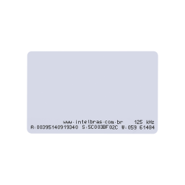 Cart�o de proximidade RFID 125 kHz TH 2000 INTELBRAS   SP