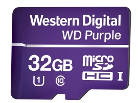 Cart�o de mem�ria micro-SD 32 GB WD Purple� Micro-SD 32 GB INTELBRAS   SP