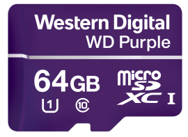 Cart�o de mem�ria micro-SD 64 GB WD Purple� Micro-SD 64 GB INTELBRAS   SP