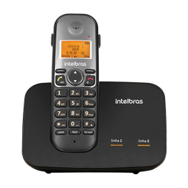 Telefone sem fio digital com entrada para 2 linhas TS 5150 INTELBRAS   SP