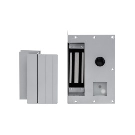 Conjuntos de suportes para fechadura-eletro�m� FE 150 Suportes ATM com quebra-vidro e bot�o de sa�da INTELBRAS - 1   SP