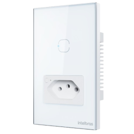 Tomada com Interruptor Inteligente Wi-Fi (1 tecla) ETS 2001 INTELBRAS   SP