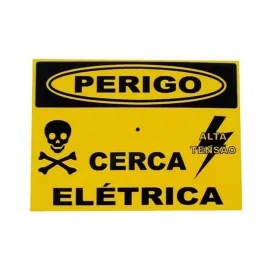 PLACA DE  AVISO ALUM�NIO - 10 PC   SP