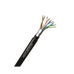 CABO LAN CAT 5E PRETO 4 PARES DUPLA CAPA BLINDADO - 100 M   SP