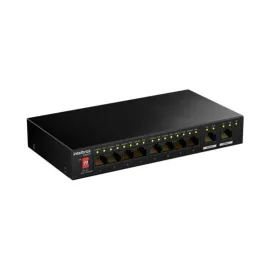 SWITCH 10 PORTAS 10/100 COM 8 PORTAS POE + 2 UPLINK S1110F-P   SP