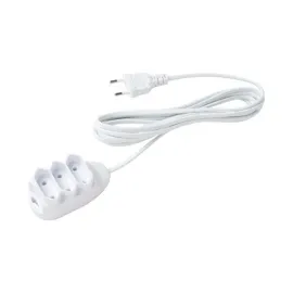 EXTENS�O EL�TRICA  3 TOMADAS 2 PINOS 10A 3M BRANCA - EXT 2003   SP