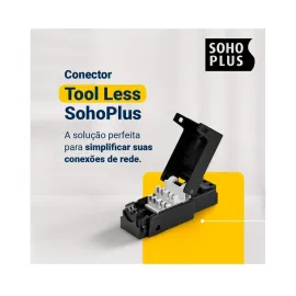 CONECTOR RJ45 CAT.6 TOOL LESS - SOHOPLUS   SP