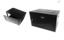 MINI RACK 4U X 470 MM - C/ 1� PLANO - PRETO - WJ.