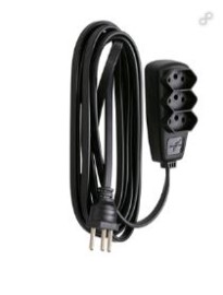  EXTENS�O SORT 2P+T PP 3X0,75MM� 3M - COR PRETA 