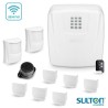 Kit Alarme Residencial e Comercial Sulton CLS 10 Com 8 Sensores Sem Fio e Discadora Telefônica 26121
