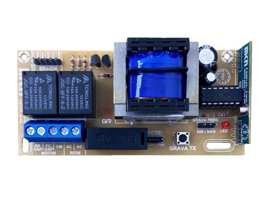 2PCS CENTRAL PLACA PORTAO AUTOMATICO MKN FIT UNIVERSAL 433MHZ COMPATIVEL COM GAREN PPA ROSSI SEG PECCININ OMEGA