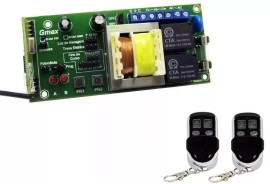 CENTRAL PORT�O ELETRONICO G100 + 2 CONTROLES CROMADO 433MHZ