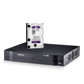 DVR Intelbras Multi HD MHDX 1116 Gravador 16 Canais Full HD 1080P Com HD 3TB Western Digital WD Purple